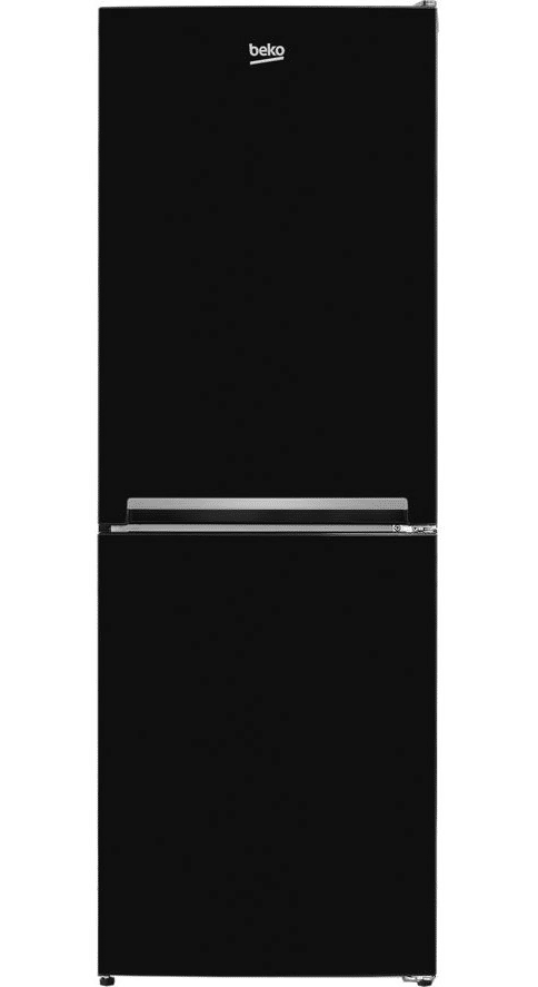 Image of a black tall fridge