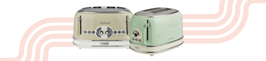 Retro toaster banner