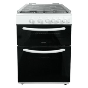 Statesman - GDL60W Gas Cooker Double Oven With Lid - White