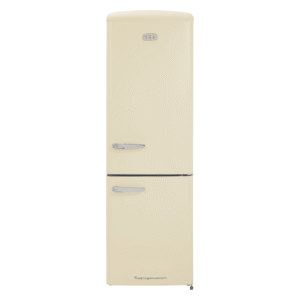 FLORENCE-BARLEY Retro 60cm freestanding frost free 60/40 fridge freezer