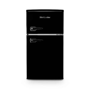 45.3cm Undercounter Retro Fridge Freezer - Black
