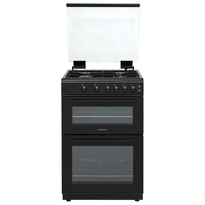 Statesman - GDL60B 60Cm Double Oven Gas Cooker - Black
