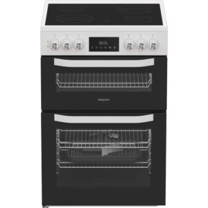 60cm Electric Twin Cooker with Multiflow - White