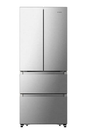 418L French Door Fridge Freezer, Total No Frost, Brushed Steel