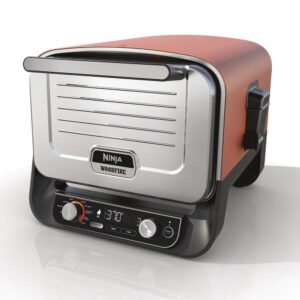 Ninja Woodfire Outdoor Oven- Artisan Pizza Maker and BBQ Smoker - Terracotta/Steel